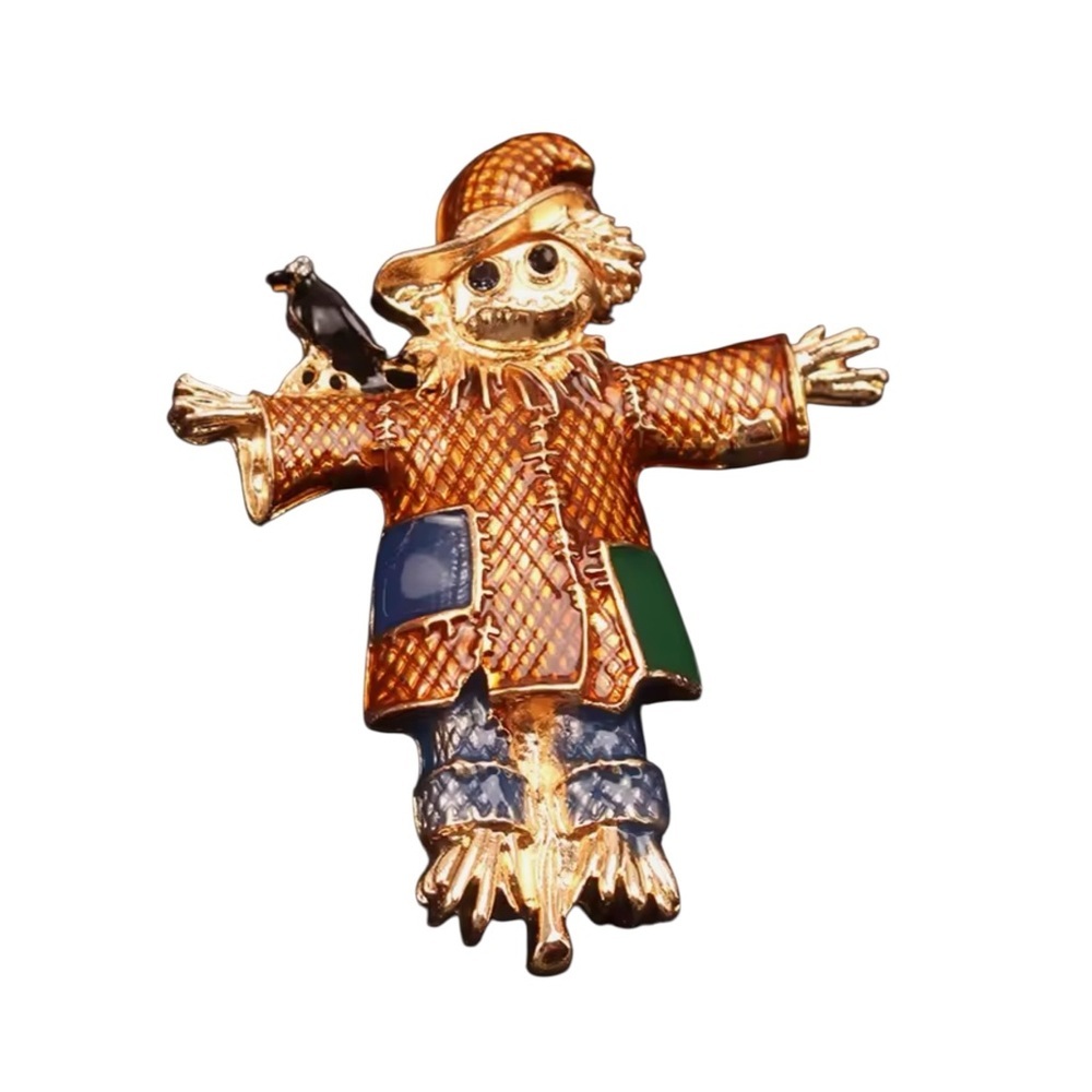 Colorful‎ Scarecrow Brooch